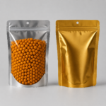 Şeffaf Gold Metalize Doypack