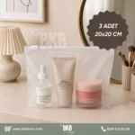 10 Adet Fermuarlı Makyaj Çantası Organizer BKBSET2 - Görsel 3