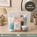 10 Adet Fermuarlı Makyaj Çantası Organizer BKBSET2 - Görsel 5