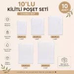 Valiz Ve Dolap İçi Düzenleyici Buzlu Fermuarlı Poşet Torba - Görsel 2