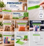 Freshield Çok Amaçlı Fermuarlı Orta Boy Çanta